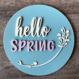 Extend-a-Family Waterloo Region: 3D Sign Kit - Hello Spring - 12" Round