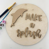 3D Sign Kit - Make a Splash - 12" Round