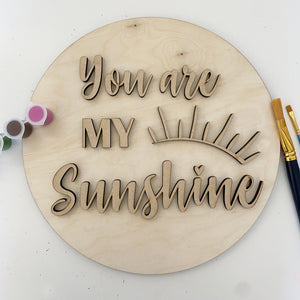 3D Sign Kit - You Are My Sunshine - 12