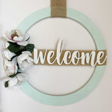 3D Sign Kit - Welcome Wreath - 15"