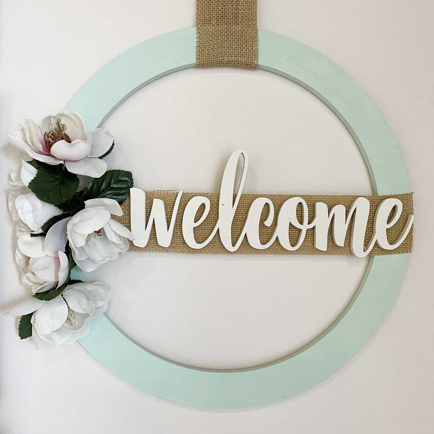 3D Sign Kit - Welcome Wreath - 15"