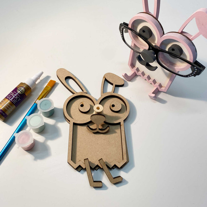 Bunny 3D Glasses Holder ~ Paint Kit