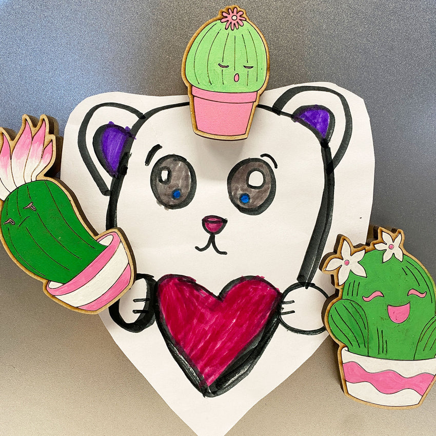 Cacti Magnets Paint Kit ~ Ages 4+