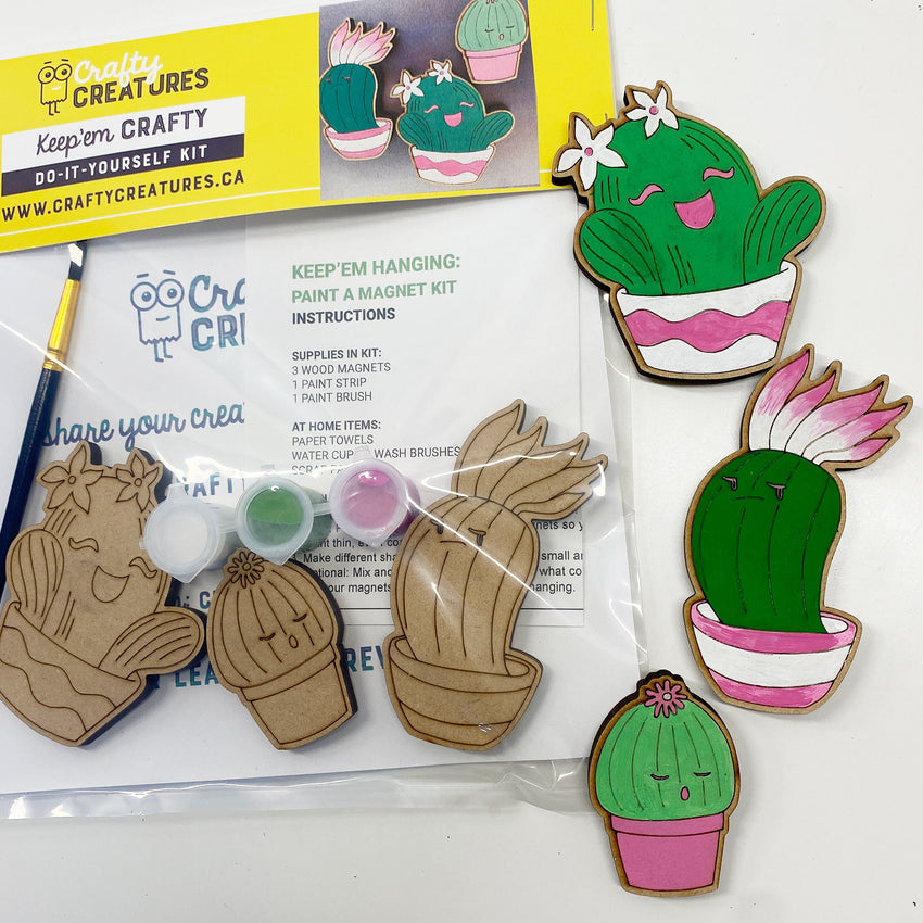 Cacti Magnets Paint Kit ~ Ages 4+