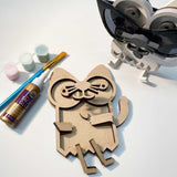 Cat 3D Glasses Holder ~ Paint Kit
