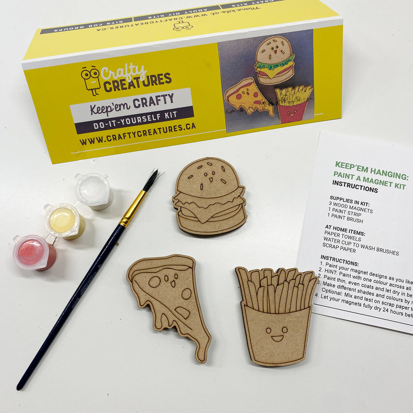 Fave Food Magnets Paint Kit ~ Ages 4+