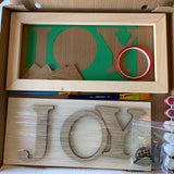 3D Sign Kit - JOY with Ornaments - 16" x 8"