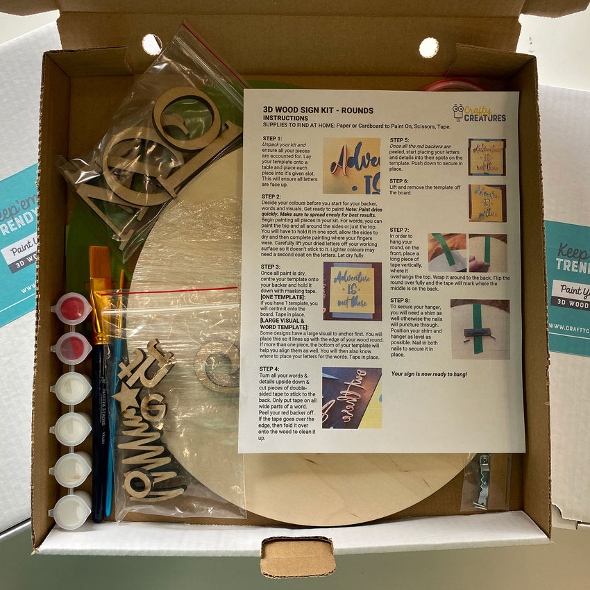 3D Sign Kit - Joy to the World - 12" Round
