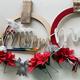 3D Wood Sign Kit ~ Merry Holiday Wreath