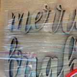3D Sign Kit - Merry & Bright - 12" Round