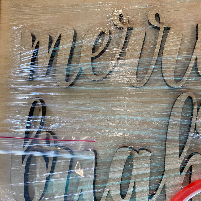 3D Sign Kit - Merry & Bright - 12" Round