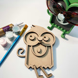 Monkey 3D Glasses Holder ~ Paint Kit