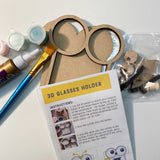 Owl 3D Glasses Holder ~ Paint Kit