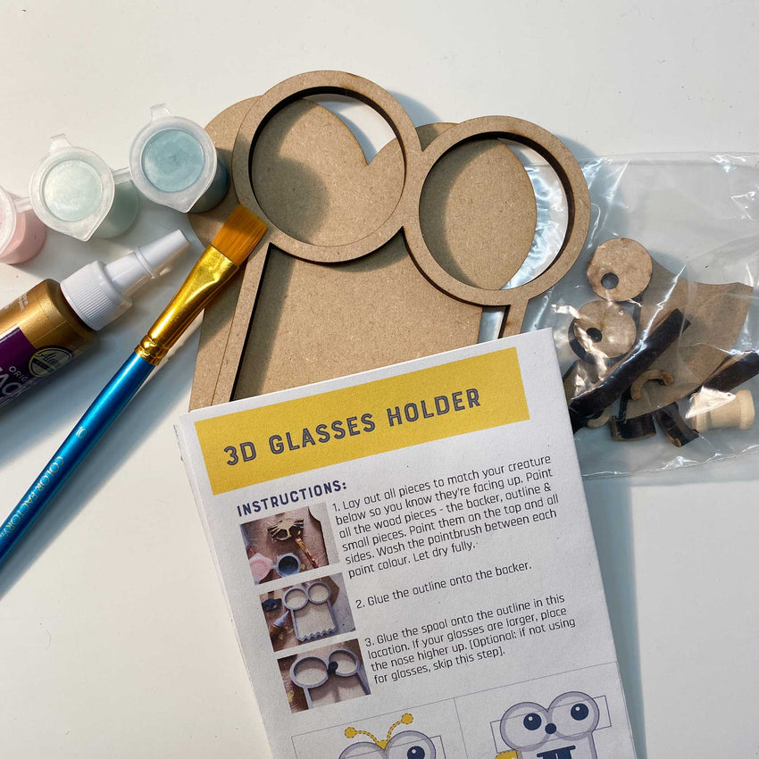 Owl 3D Glasses Holder ~ Paint Kit