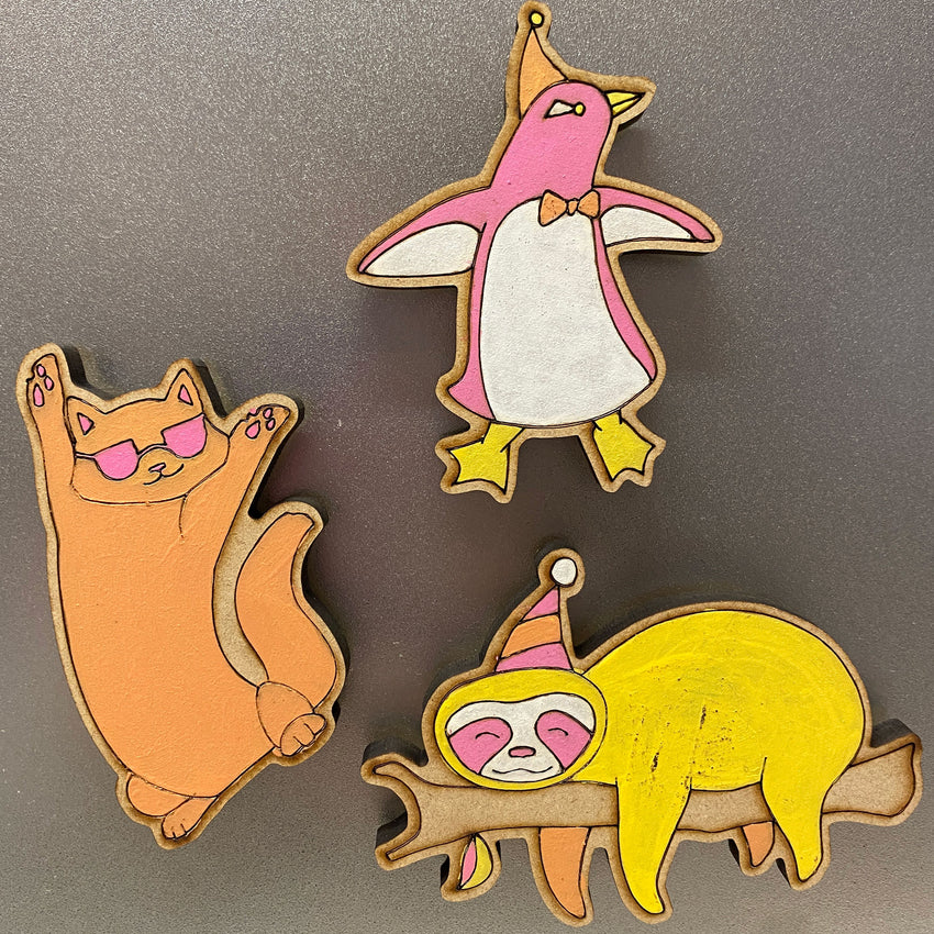 Party Animal Magnets Paint Kit ~ Ages 4+