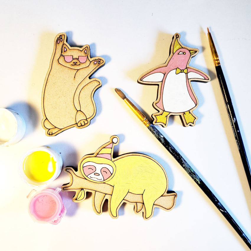 Party Animal Magnets Paint Kit ~ Ages 4+