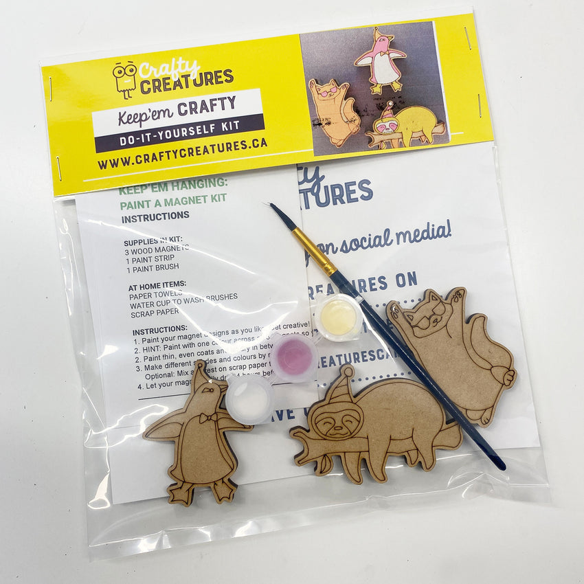 Party Animal Magnets Paint Kit ~ Ages 4+