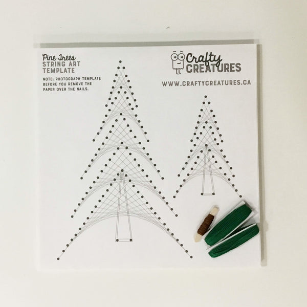 pine-trees-string-art-crafty-creatures for Free Printable Christmas String Art Patterns Pine Trees String Art – Crafty Creatures for Free Printable Christmas String Art Patterns