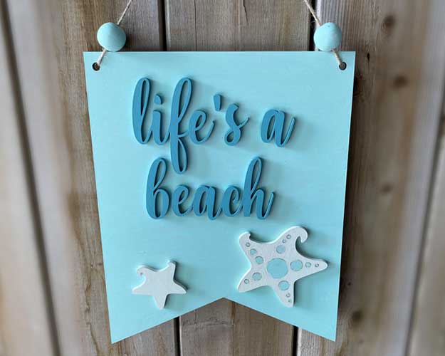 3D Pendant Kit - Life's a Beach