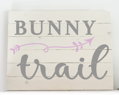 Bunny Trail 12x15 Wood Sign Kit
