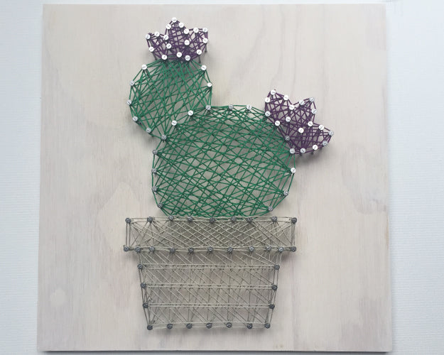Cactus Plant String Art