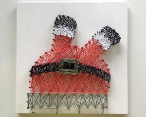 Stuck Santa String Art