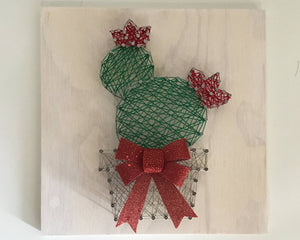 Christmas Cactus String Art