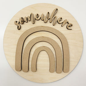 3D Sign Kit - Somewhere Over the Rainbow - 12