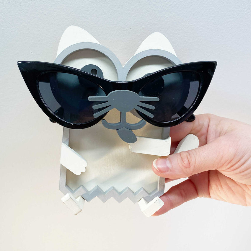 Cat 3D Glasses Holder ~ Paint Kit