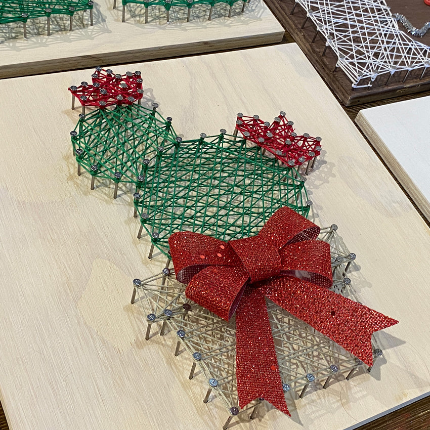Christmas Cactus String Art
