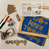 3D Sign Kit - Go Make Today Amazing - 12" x 12"