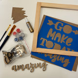 3D Sign Kit - Go Make Today Amazing - 12" x 12"