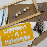 3D Sign Kit - Happiness is Homemade - 16" x 8"