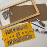 3D Sign Kit - Happiness is Homemade - 16" x 8"