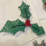Holiday Holly String Art