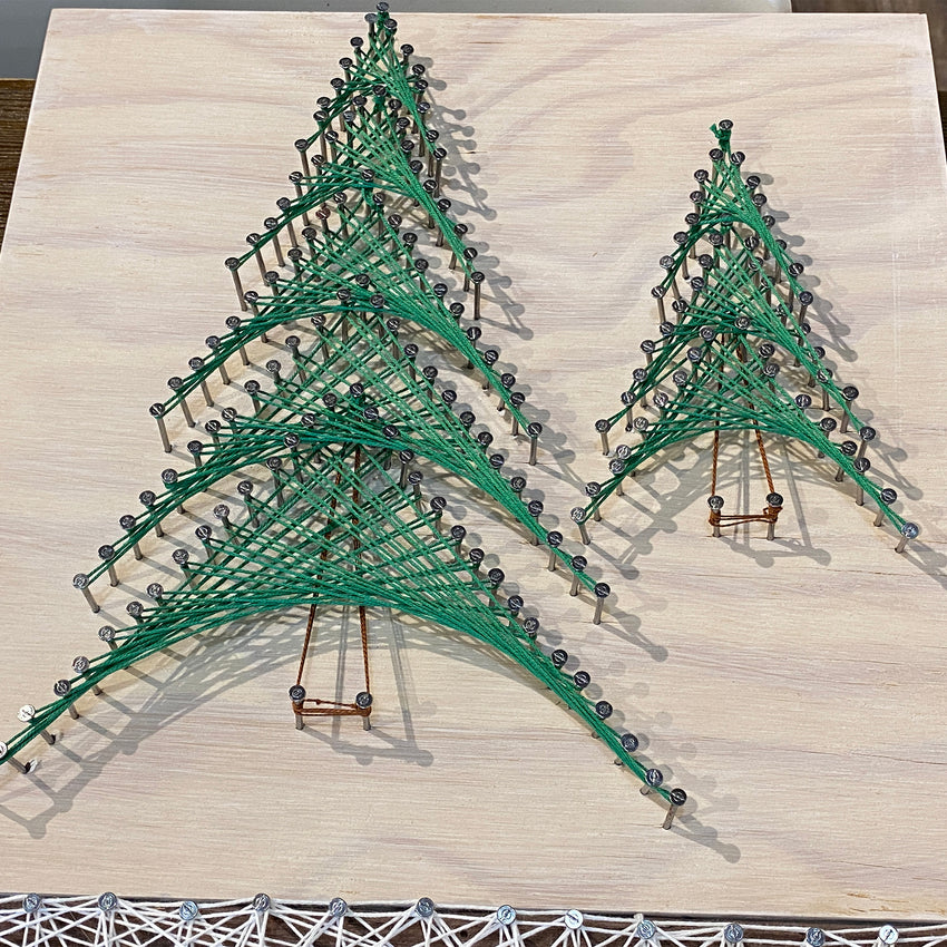 Pine Trees String Art