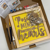 3D Sign Kit - Positive Minds Motivated Hearts - 12" x 12"