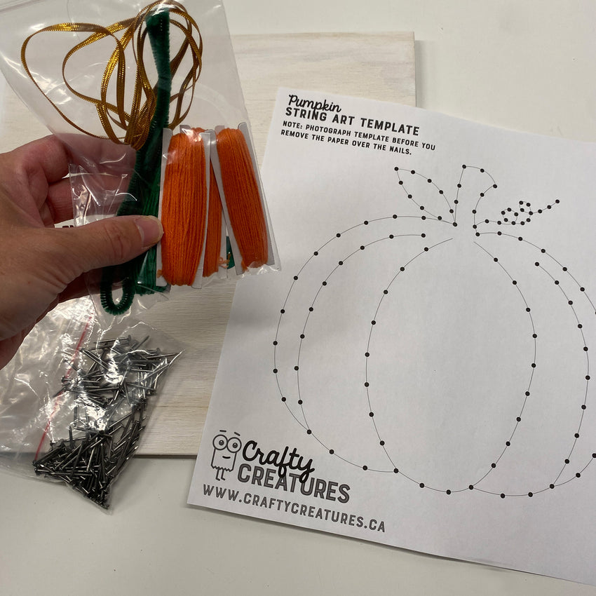 Pumpkin String Art