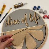 3D Sign Kit - Slice of Life - 12" Round