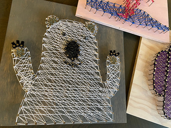 Animal Racing String Craft Animal String Art Designs