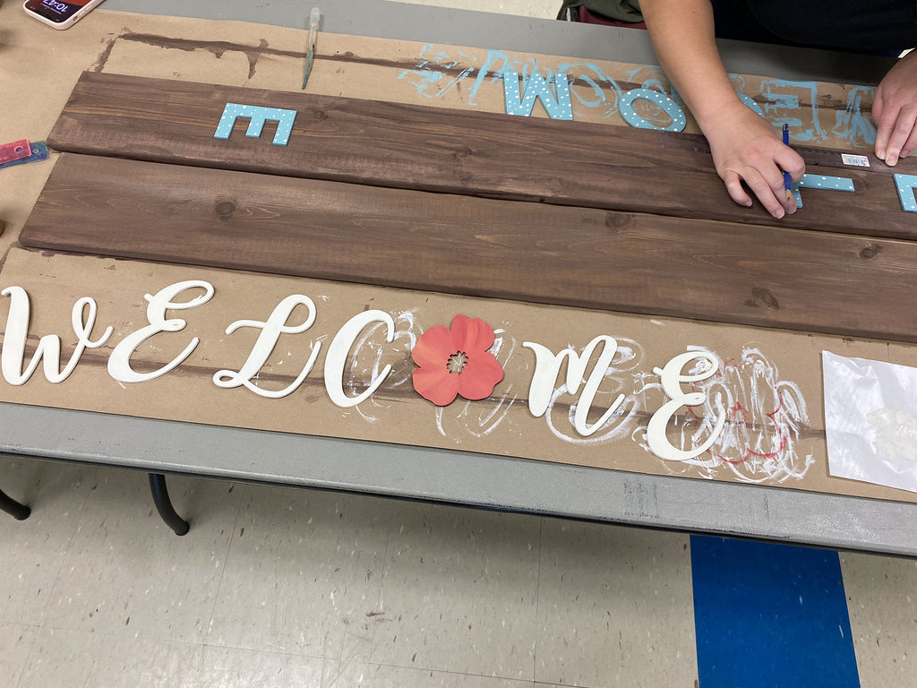 Workshop - Front Door Welcome Sign – Crafty Creatures