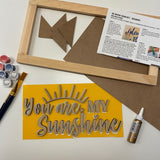 3D Sign Kit - You Are My Sunshine - 16" x 8"