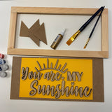 3D Sign Kit - You Are My Sunshine - 16" x 8"