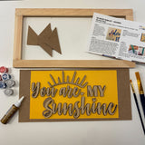 3D Sign Kit - You Are My Sunshine - 16" x 8"