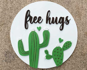 3D Sign Kit - Free Hugs - 12