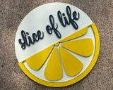 3D Sign Kit - Slice of Life - 12" Round