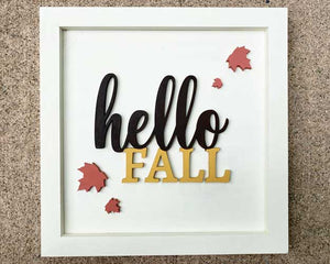 3D Sign Kit - Hello Fall - 12