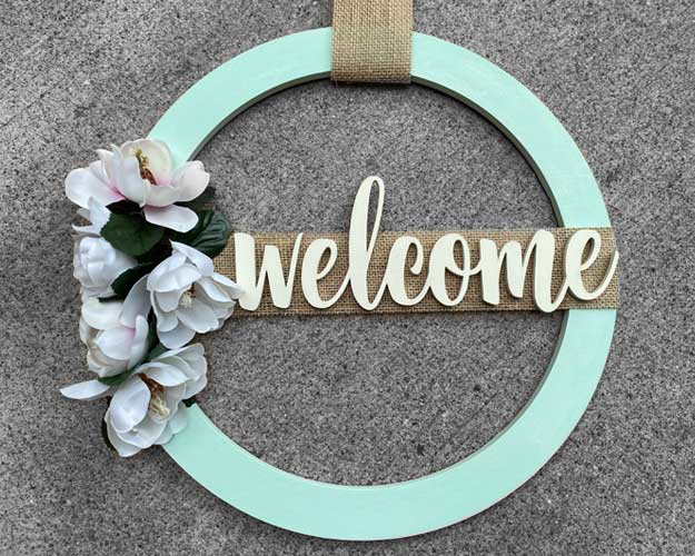 3D Sign Kit - Welcome Wreath - 15"