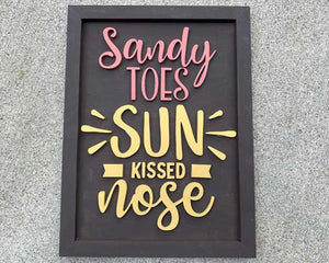 3D Sign Kit - Sandy Toes, Sun Kissed Nose - 12