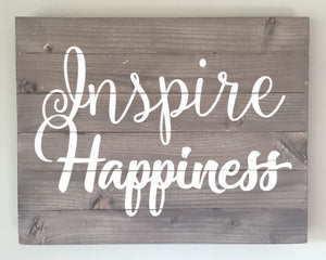 Extend-a-Family Waterloo Region: Inspire Happiness 12x15 Wood Sign Kit